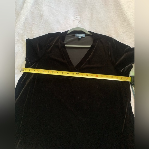 NWT Modcloth Black Velvet Like Top - Picture 6 of 11